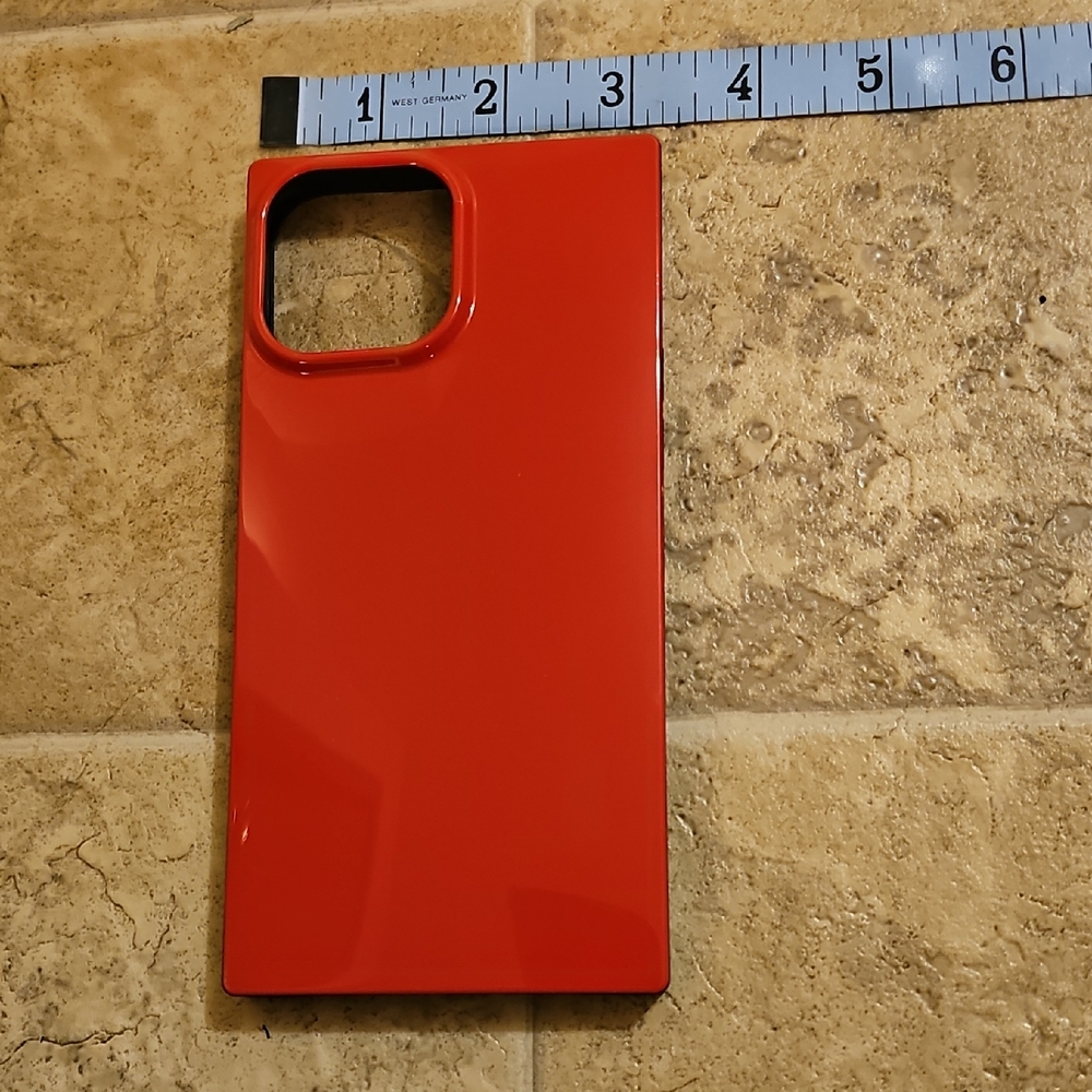 Red And Black Flaunt Rubber iPhone 13Pro MAX Case